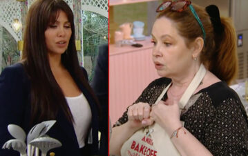 Andrea del Boca le gritó a Wanda Nara y la amenazó en Bake Off: “¡No hagas eso!”