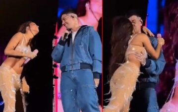 Emilia Mernes y Duki anunciaron una hermosa sorpresa en pleno show de Vélez: "No puedo con..."