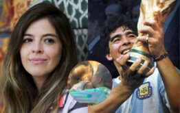 tierno video de la hija de dalma por el cumple de diego maradona.