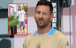 cuánto vale el carry on louis vuitton con el que messi se apareció en la concentración.