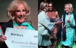 mirtha legrand recibió un diploma en Fadu.