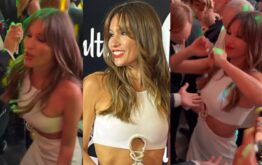 pampita bailando en fundaleu.