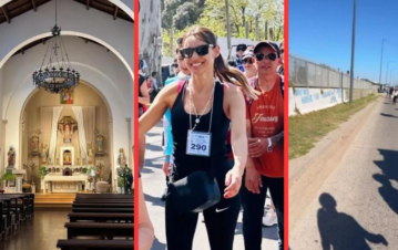 Pampita fue a la peregrinación a Luján buscando refugio en medio de su separación: las fotos