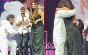 ¡Qué emoción! El video de la propuesta de casamiento que recibió Momi Giardina de su novio en vivo