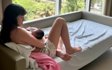 Cande Vetrano mostró cómo creció su hijo Pino: “Una semana”