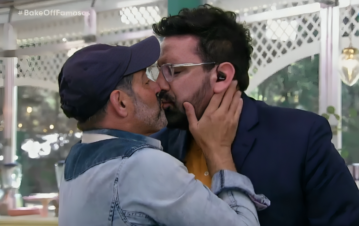El apasionado beso de Mariano Iúdica y Damián Betular que sorprendió a todos en Bake Off