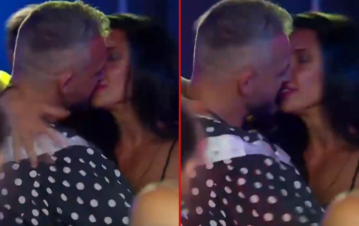 Así fue el apasionado beso entre Claudio y Andrea en la fiesta de Gran Hermano