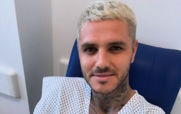 En medio de su escándalo con Wanda, Mauro Icardi se operó la rodilla: las primeras fotos