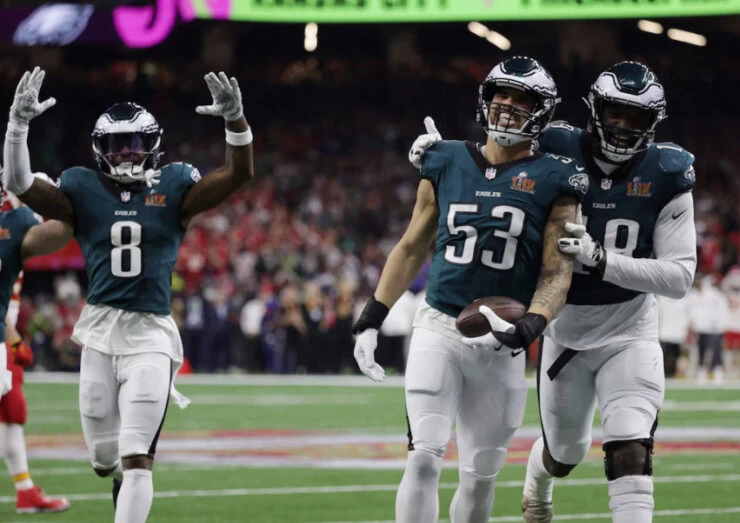 LOS EAGLES DE PHILADELPHIA DERROTARON 40-22 A LOS KANSAS CITY CHIEFS Y SE CONSAGRARON CAMPEONES DE LA NFL.